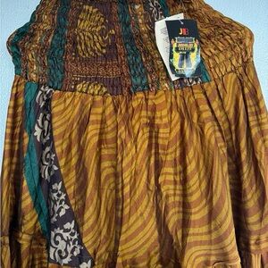 Colorful Patterned Maxi Skirt